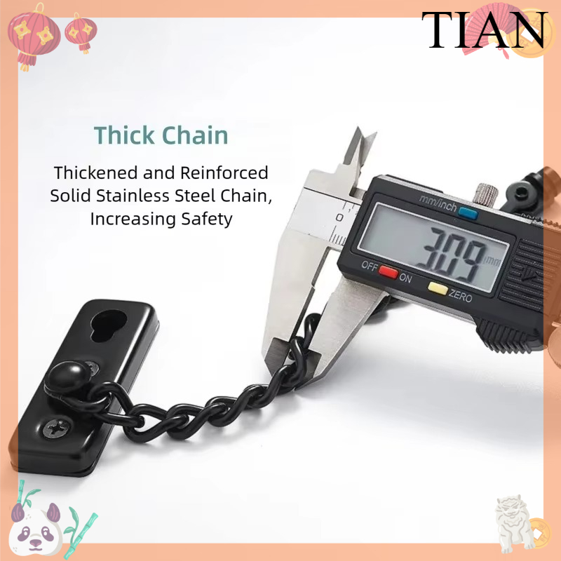 Security Chain Door - ホテルや家庭用ステンレス製ドアチェーン。防犯チェーンとして、また、住宅のドアを保護するためのセキュリティロックとして使用可能。複数の色から選択可能。