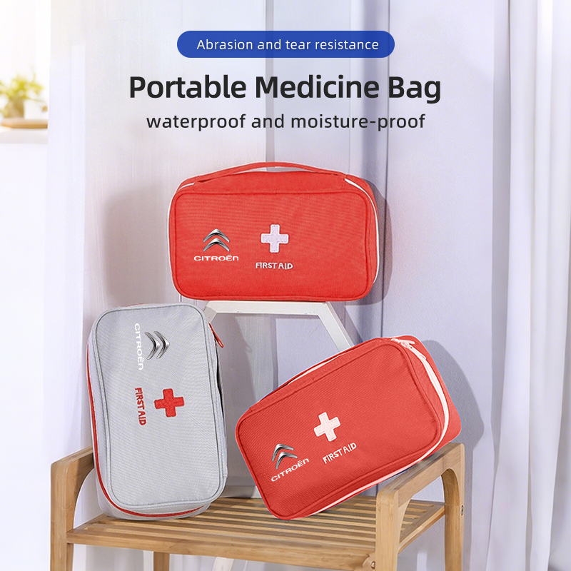 First Aid Bag Kit - 車用ポータブル救急医療キットミニ薬収納袋シトロエン C4 C3 C5 C1 C2