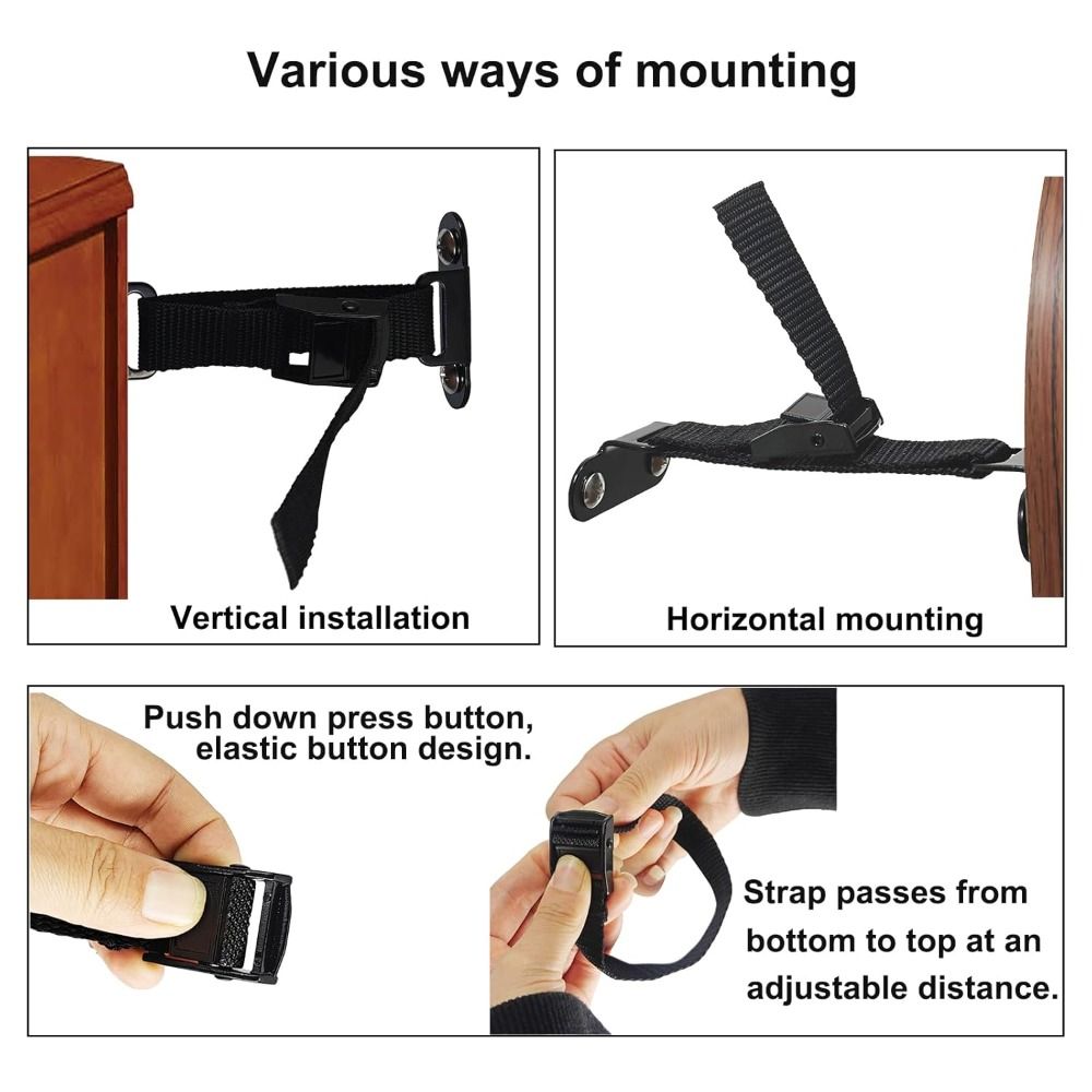 耐震家具アンカー チャイルドプルーフユニバーサル家具安全キッ - Earthquake Anchor Strap のレビューと価格