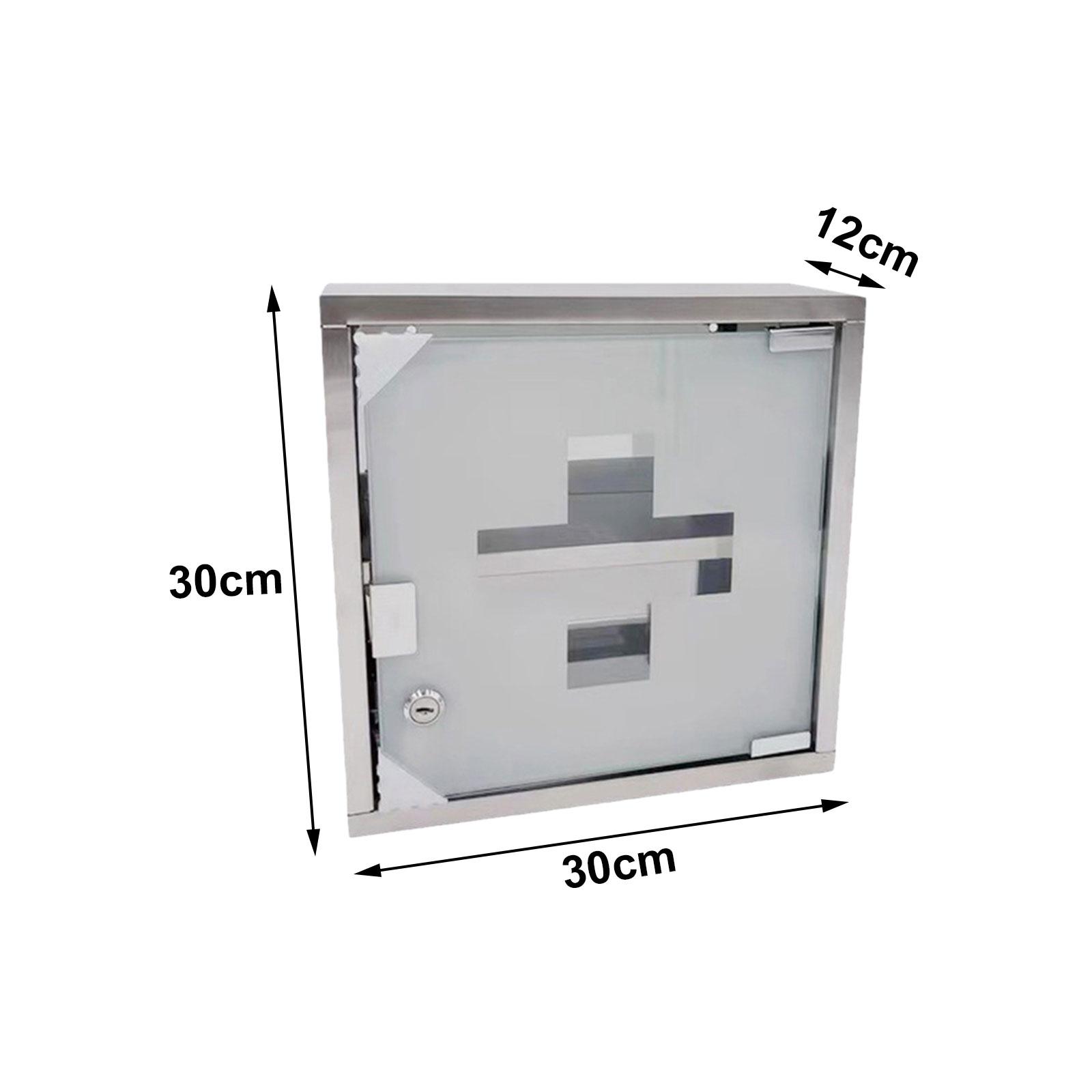 応急処置用医療箱、壁掛け式、鍵付き、ステンレス製、二層構造、 - Medicine Cabinet Lock のレビューと価格