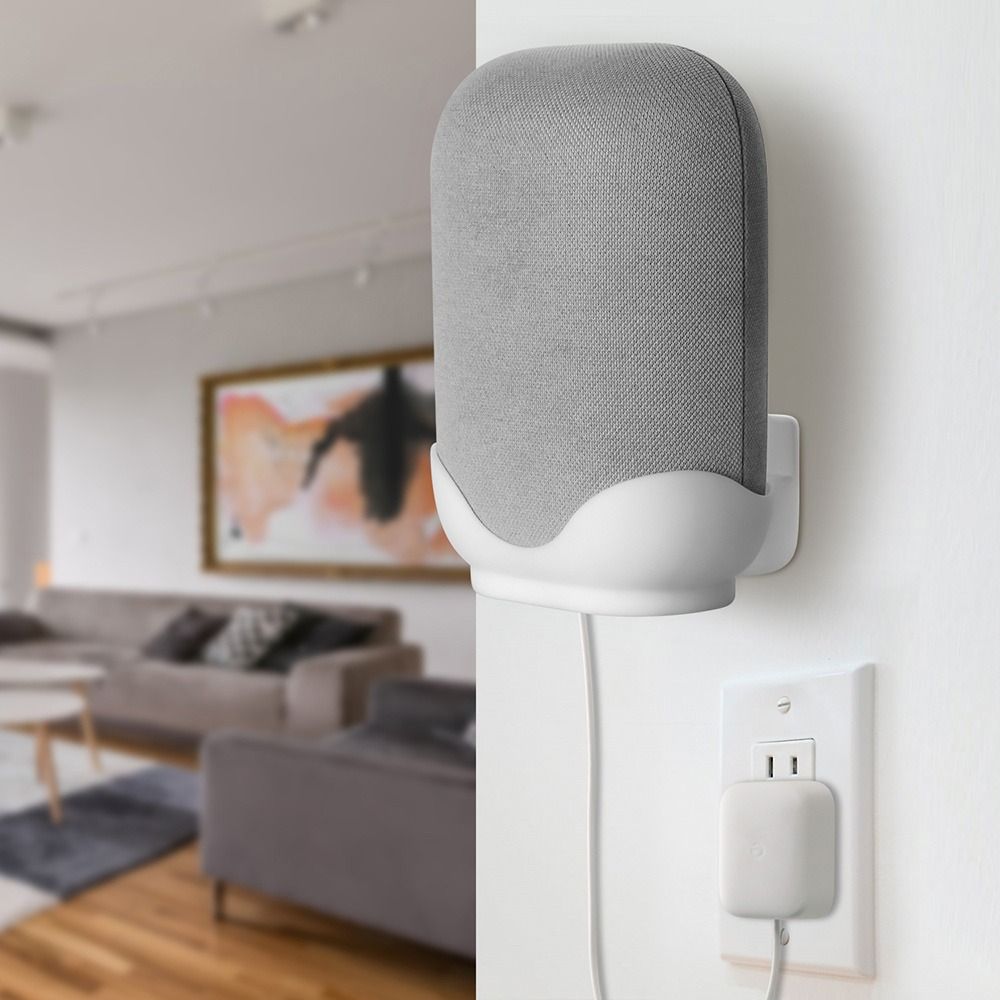 耐久性に優れ、省スペース設計のスピーカー壁掛け。穴あけ不要。 - Google Speaker Nest Audio のレビューと価格