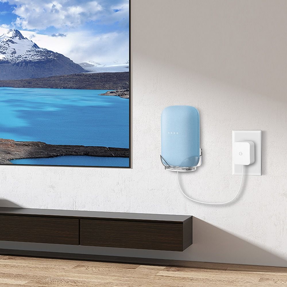 耐久性に優れ、省スペース設計のスピーカー壁掛け。穴あけ不要。 - Google Speaker Nest Audio のレビューと価格