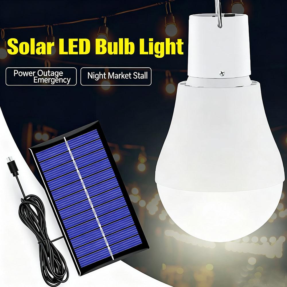 ソーラーLED電球、IP65防水、200ルーメン、持ち運び可 - Power Outage Light のレビューと価格