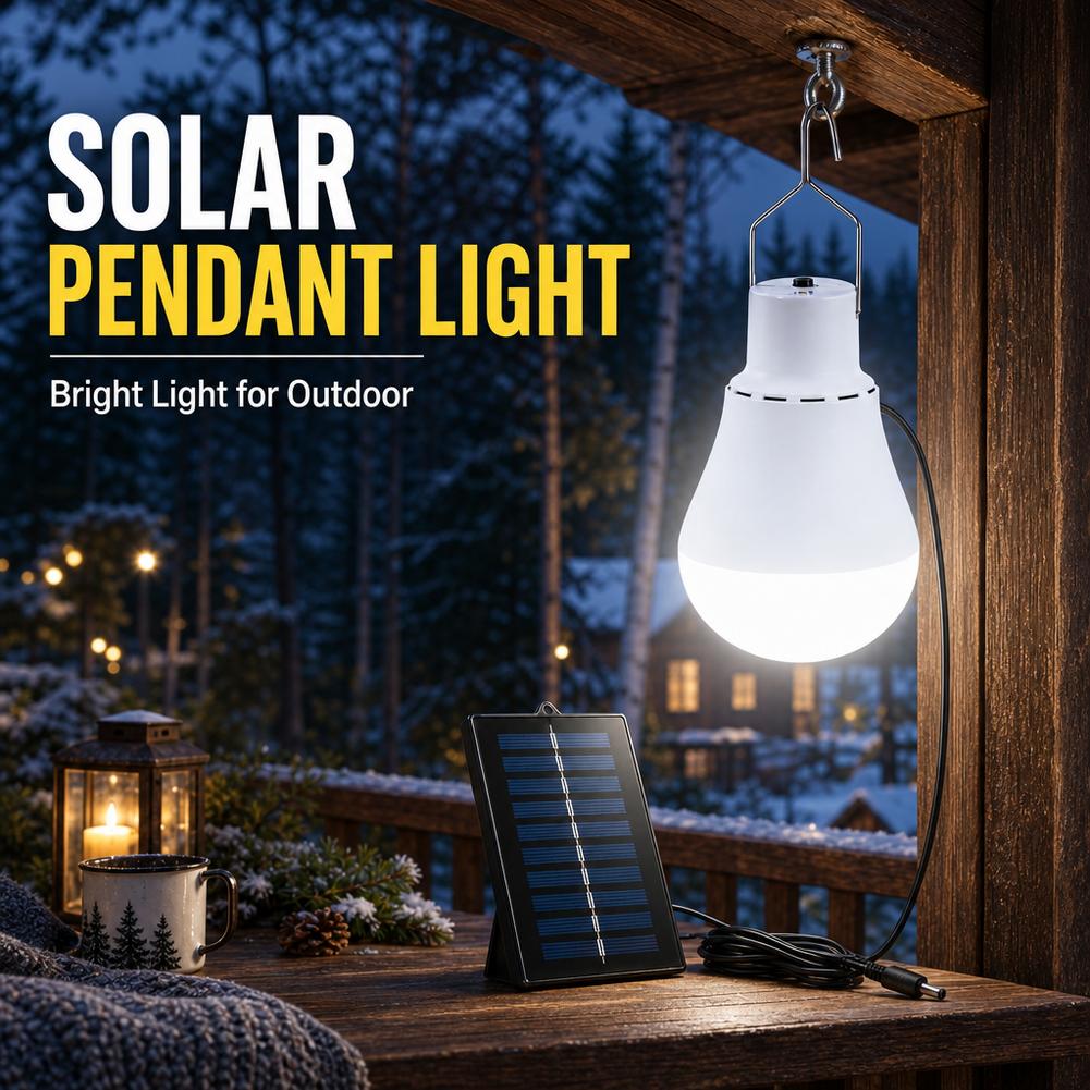ソーラーLED電球、IP65防水、200ルーメン、持ち運び可 - Power Outage Light のレビューと価格