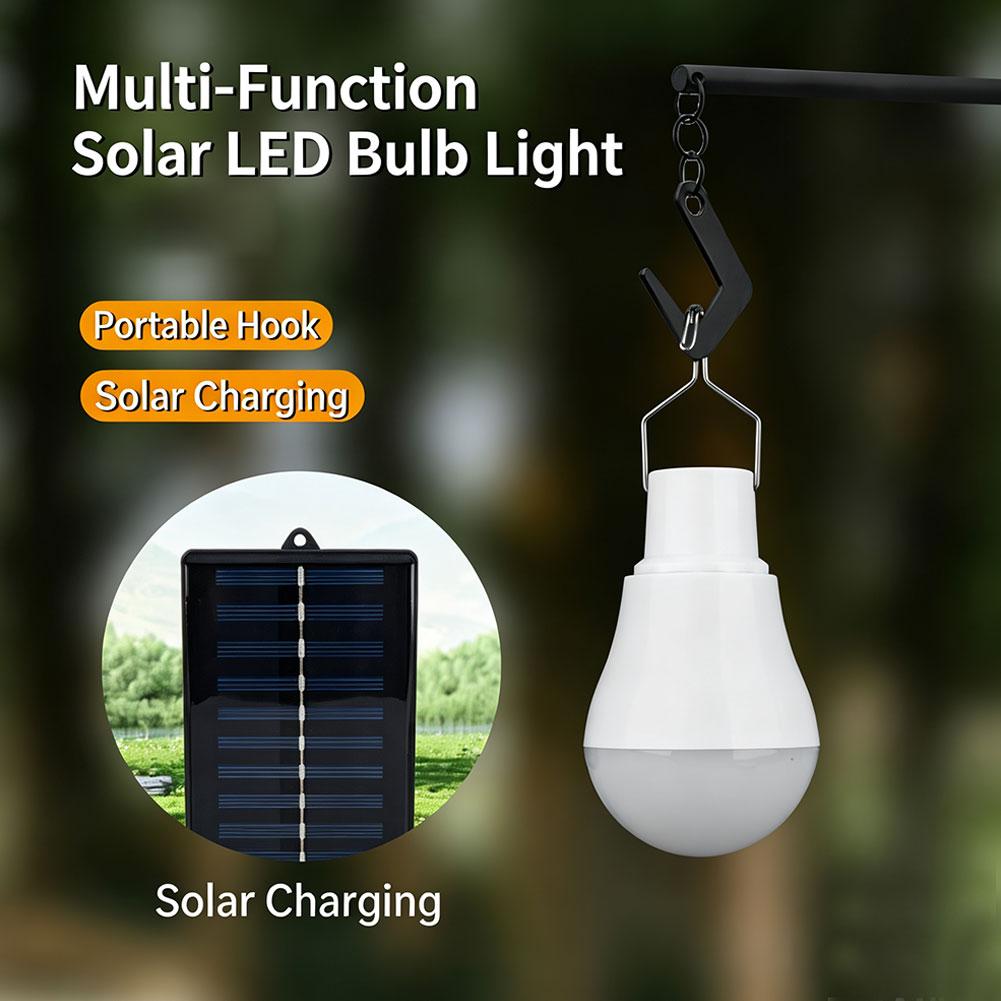 ソーラーLED電球、IP65防水、200ルーメン、持ち運び可 - Power Outage Light のレビューと価格