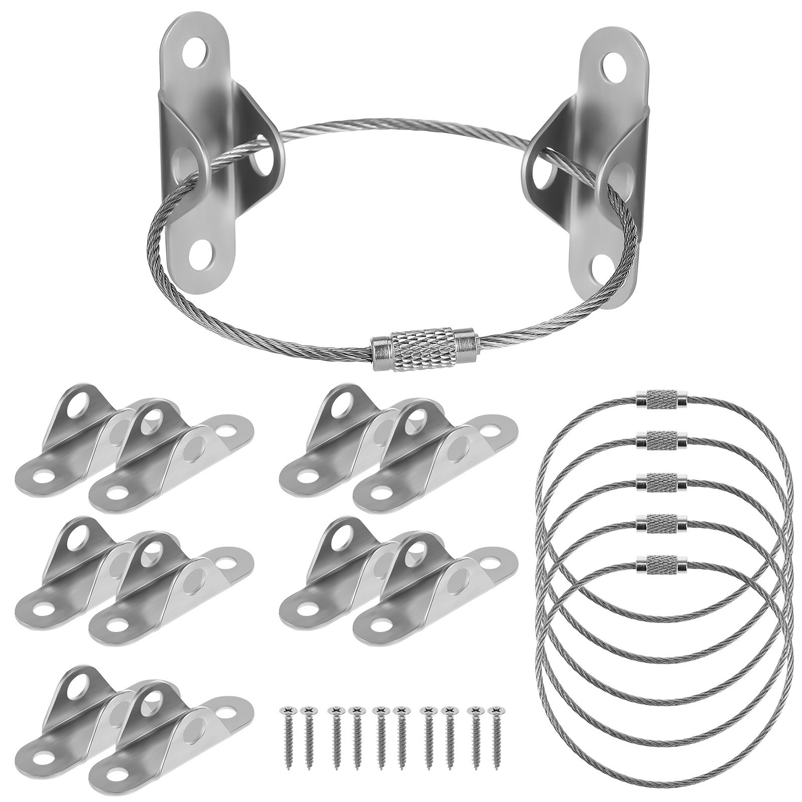6個入り、転倒防止家具固定具、壁固定ベルト、子供の安全を考慮 - Earthquake Anchor Strap のレビューと価格